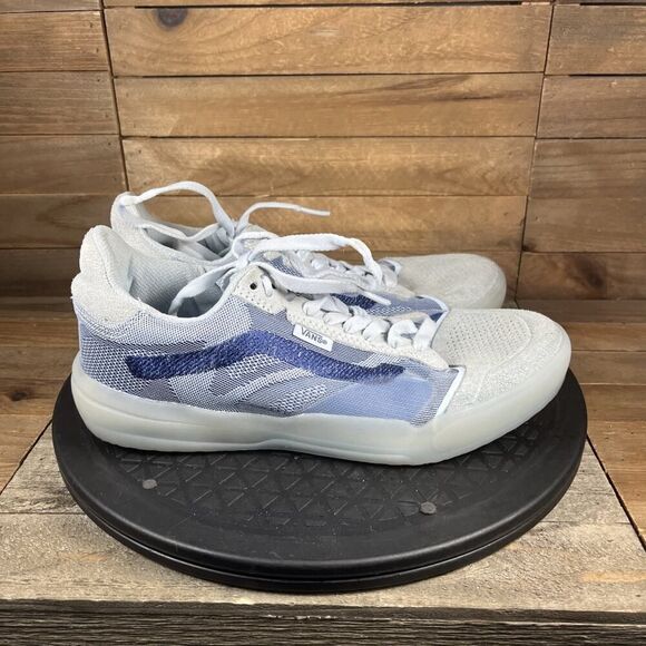 Vans Womens Size 7 Evdnt Ultimate Translucent Delicate Blue Lace Up Sneakers - Picture 1 of 10
